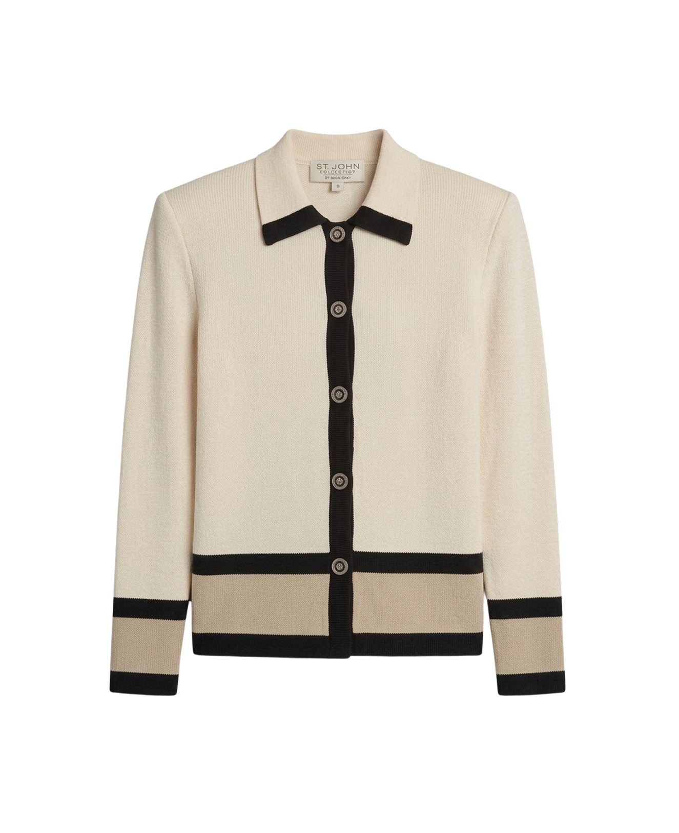 Knit Jacket with Shoulder Pads