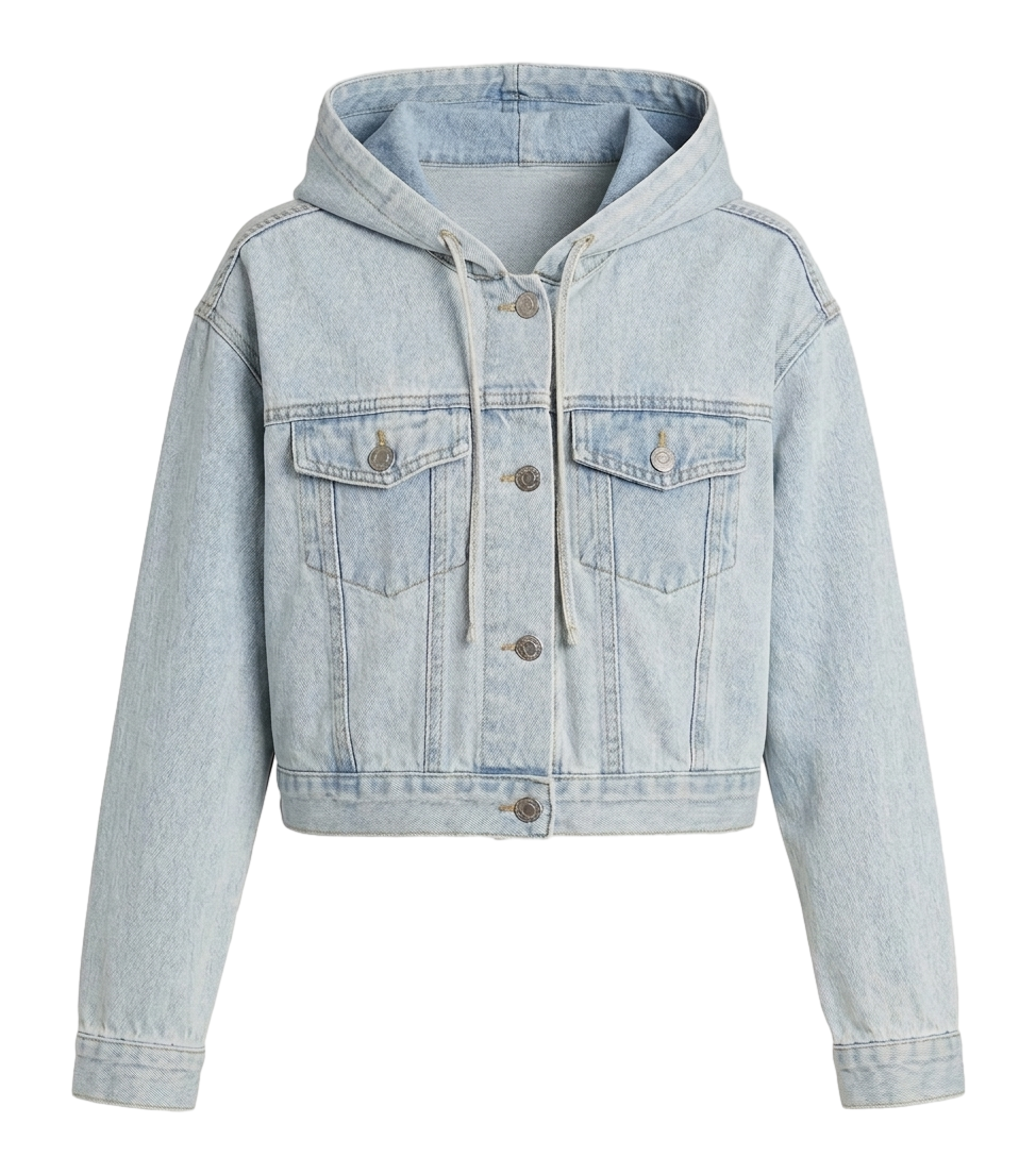 Cropped denim jacket