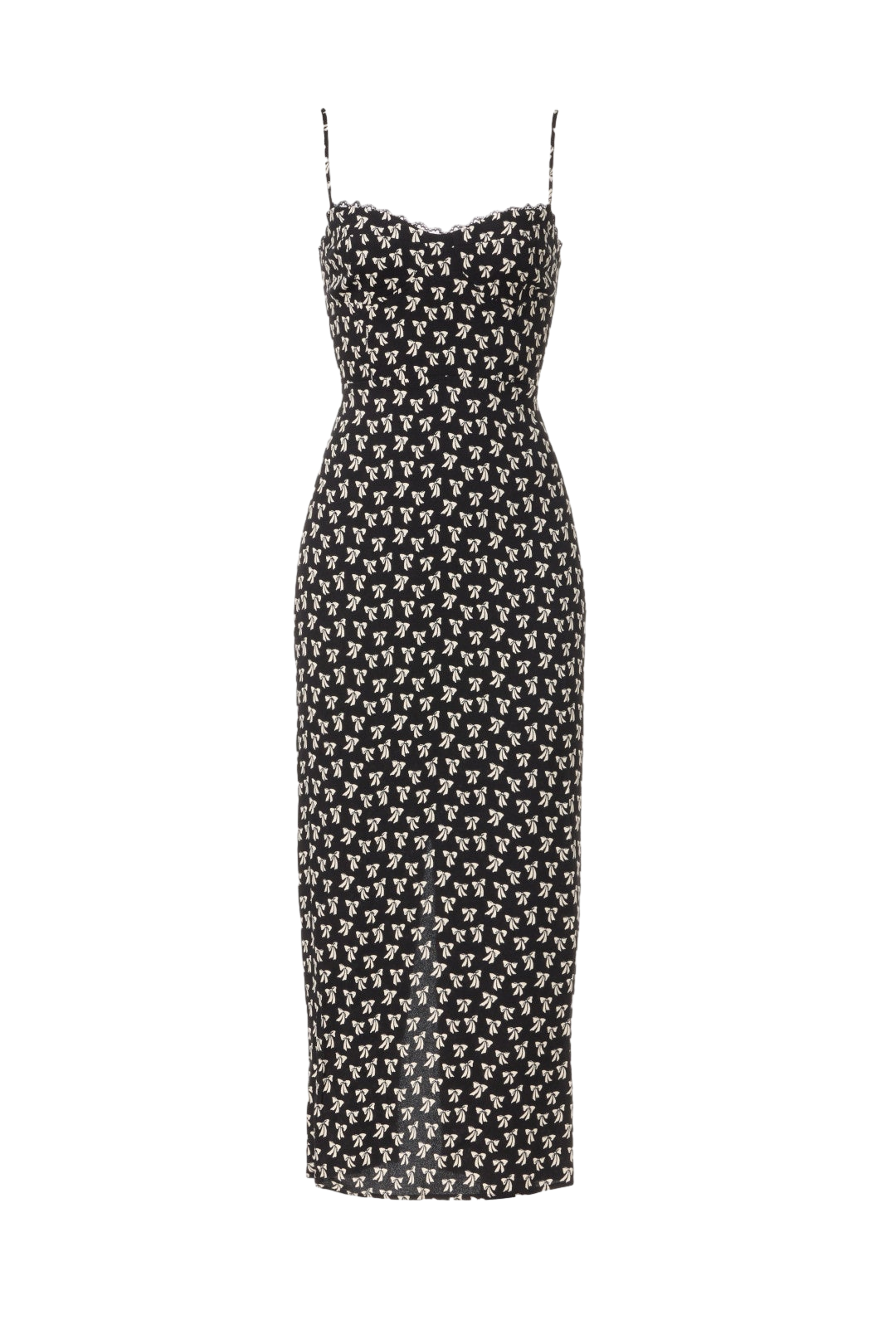 Pennington bow-print midi dress