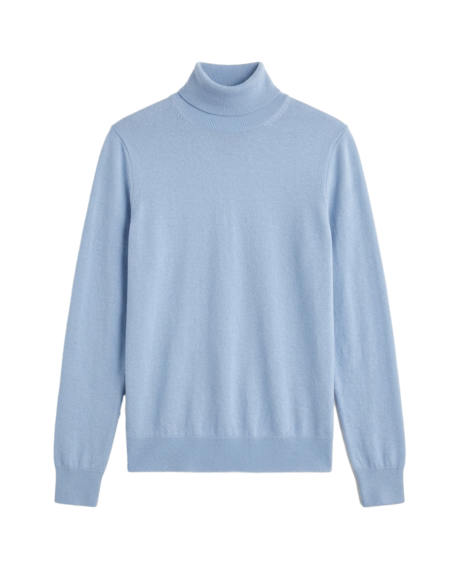 Mock-neck merino sweater