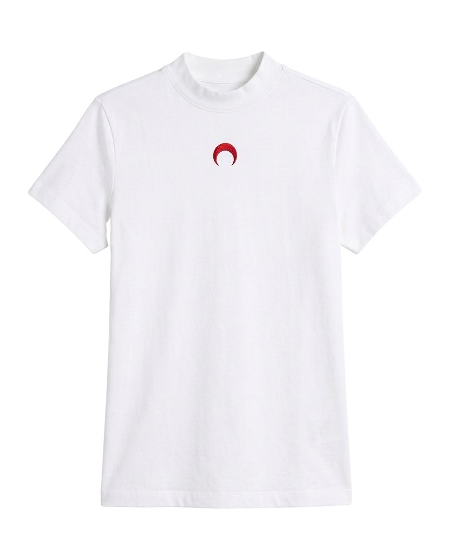 Moon mock-neck tee