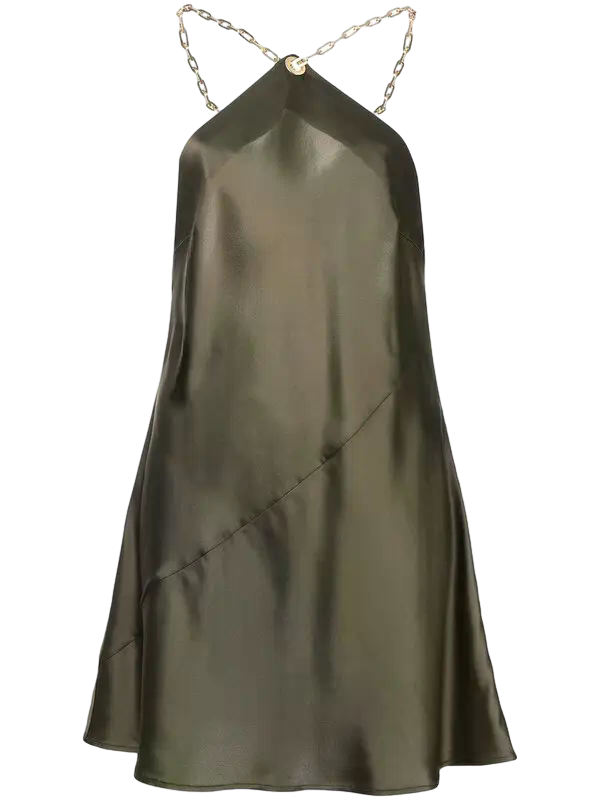 Minna halter chain minidress