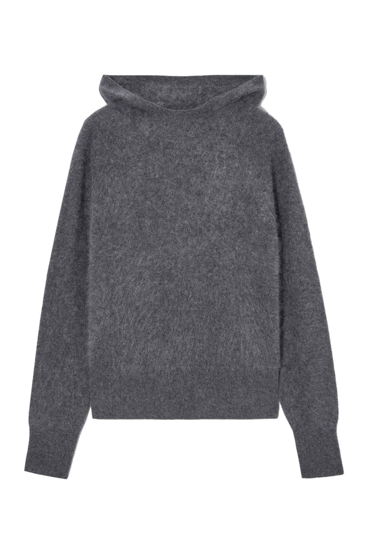 Brushed cashmere hoodie