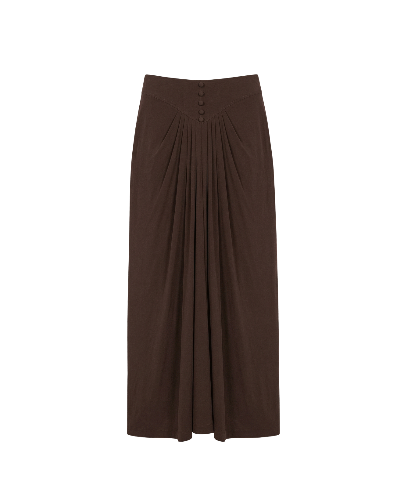 Draped low waist skirt