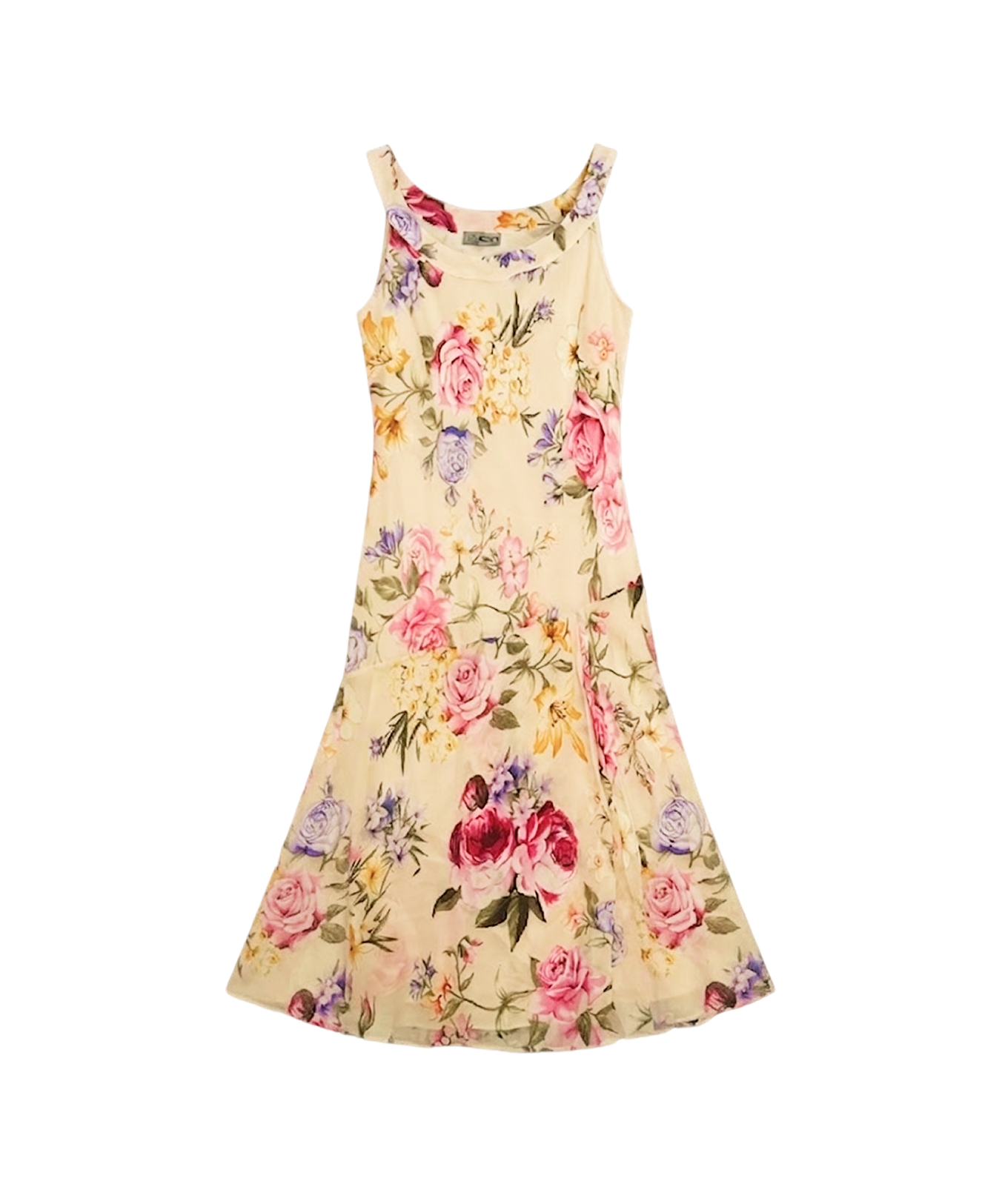 Floral drop waist dress