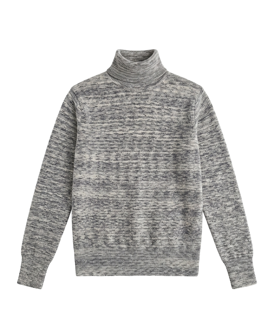 Marled turtleneck sweater